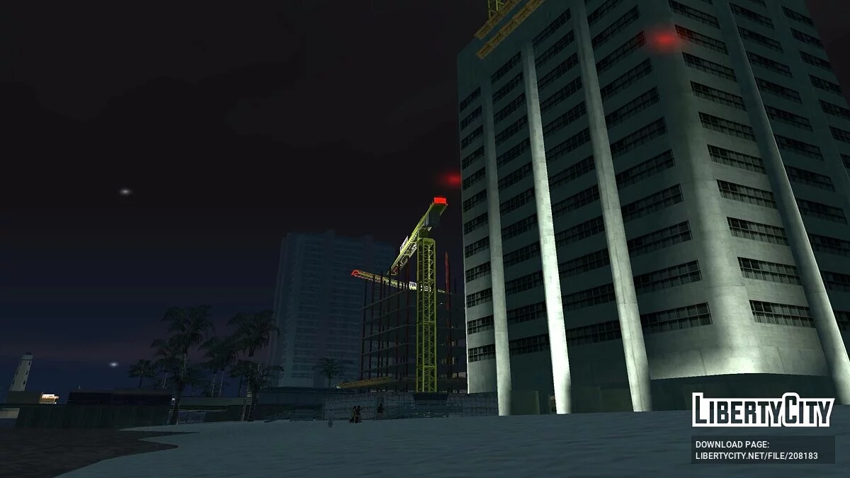 Стройка  на пляже  Santa Maria Beach / GTA San Andreas