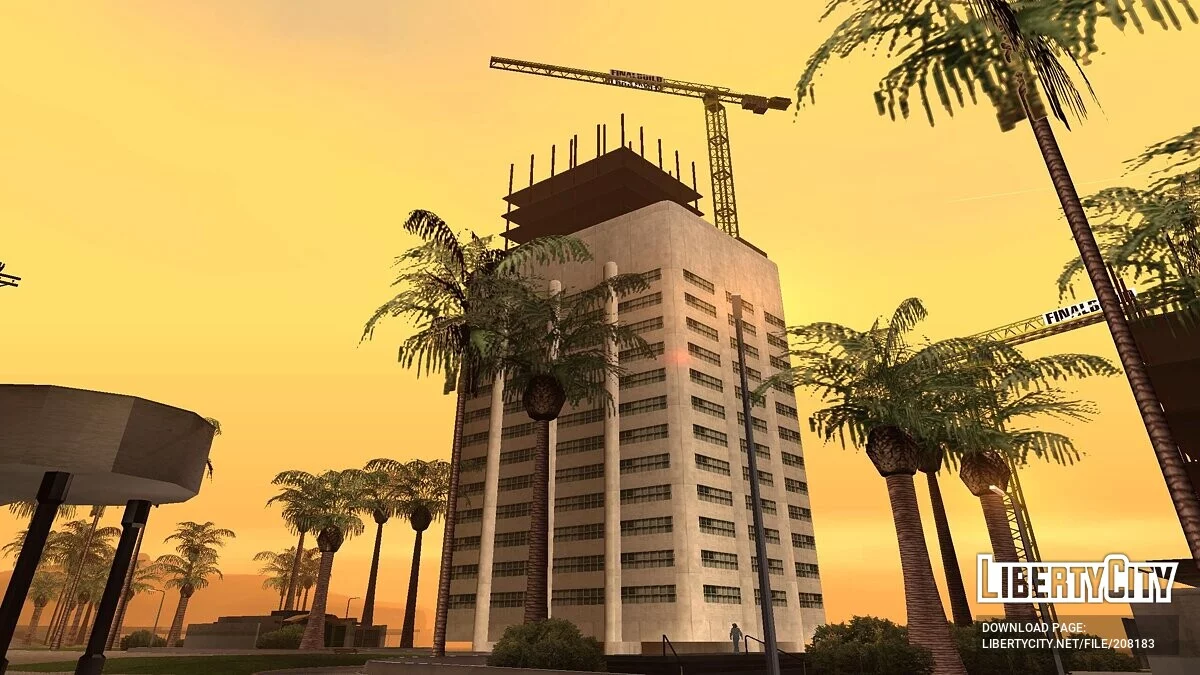 Стройка  на пляже  Santa Maria Beach / GTA San Andreas