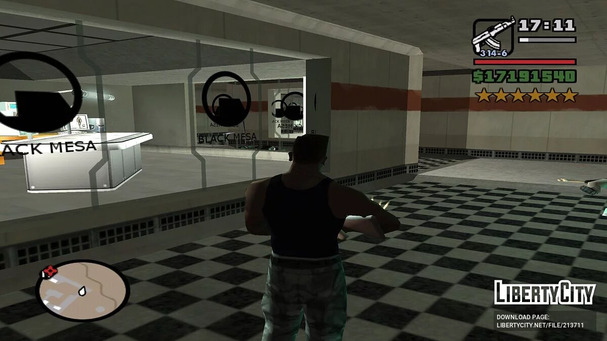 Black Mesa в Зоне 51 (69) + Ломик / GTA San Andreas