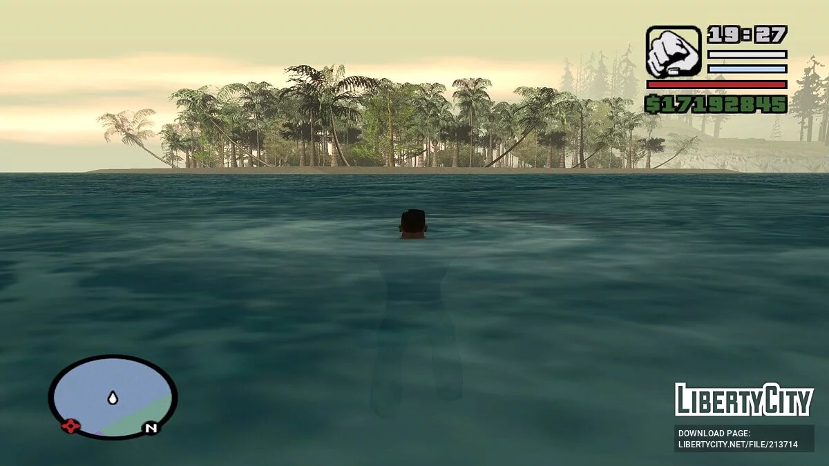 Атоллы - Два острова в море у пляжа / GTA San Andreas