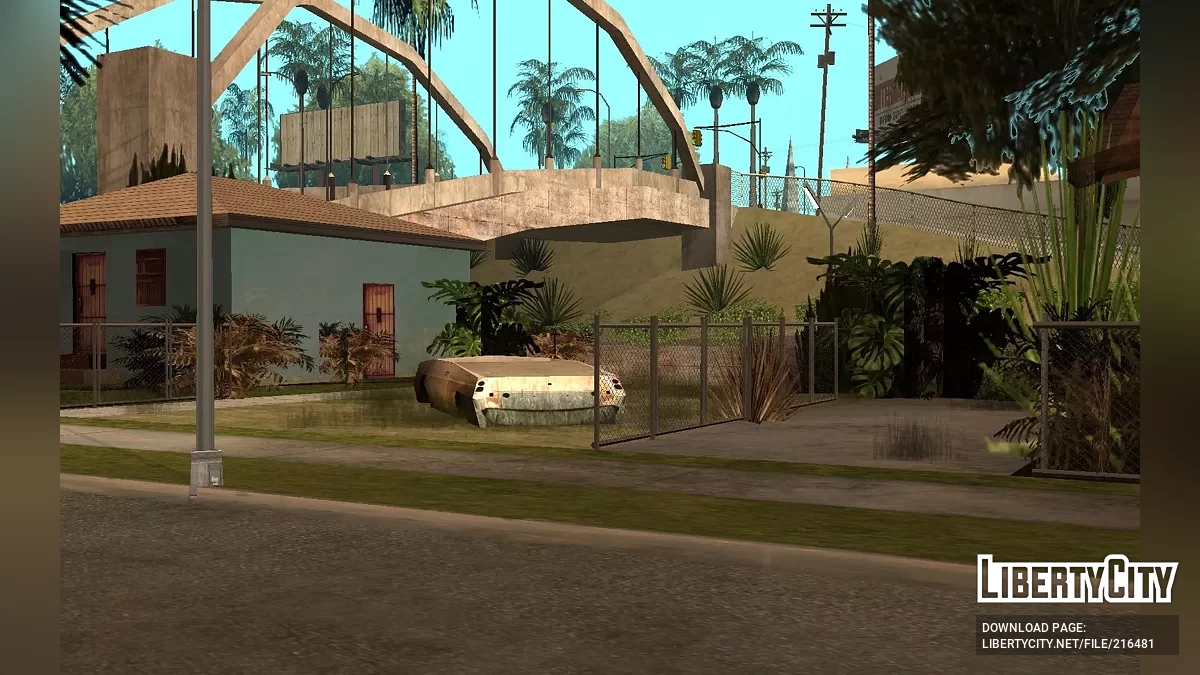 Больше объектов на улицах города / GTA San Andreas