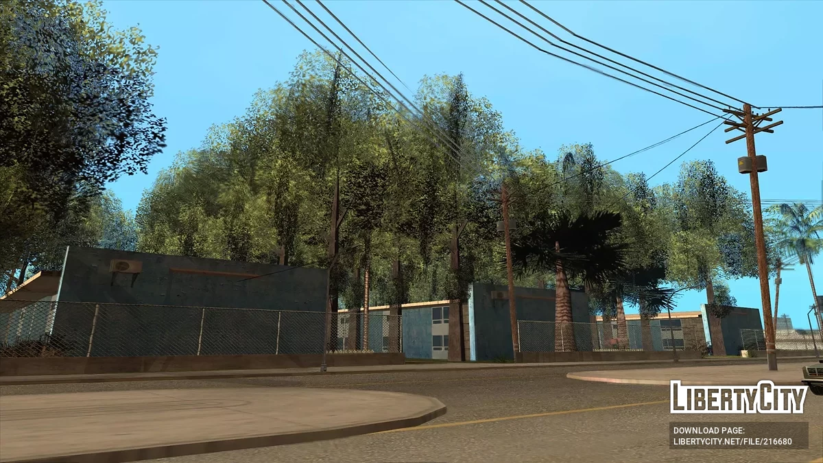 Густой лес на Grove Street / GTA San Andreas