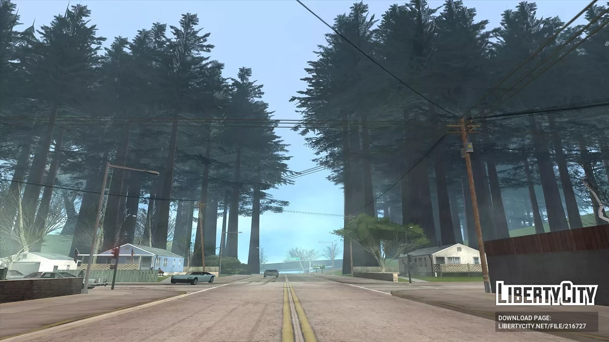 Лесной массив в поселке Паломино Крик / GTA San Andreas