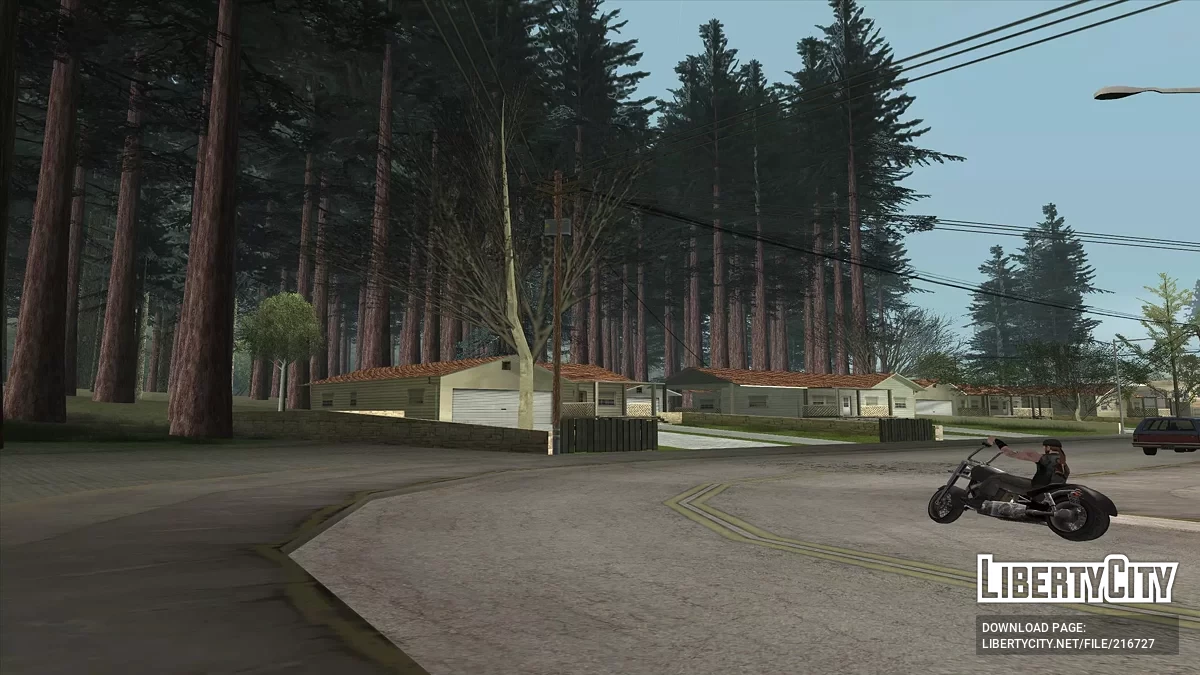 Лесной массив в поселке Паломино Крик / GTA San Andreas