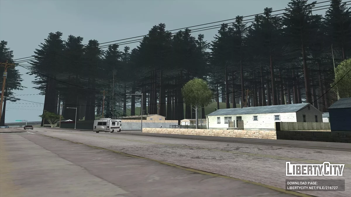 Лесной массив в поселке Паломино Крик / GTA San Andreas