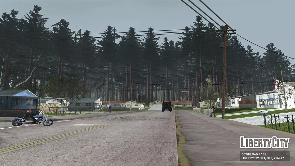 Лесной массив в поселке Паломино Крик / GTA San Andreas