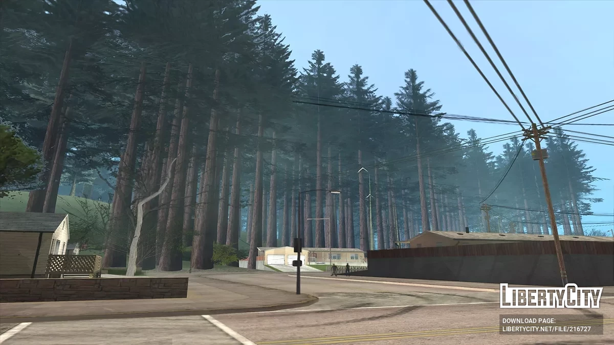 Лесной массив в поселке Паломино Крик / GTA San Andreas