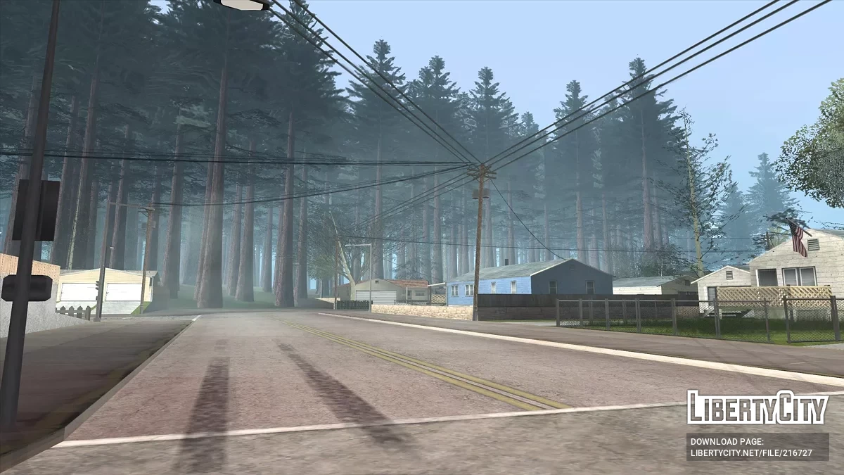 Лесной массив в поселке Паломино Крик / GTA San Andreas