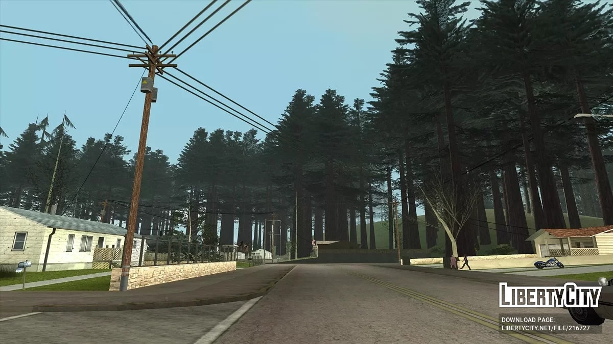 Лесной массив в поселке Паломино Крик / GTA San Andreas