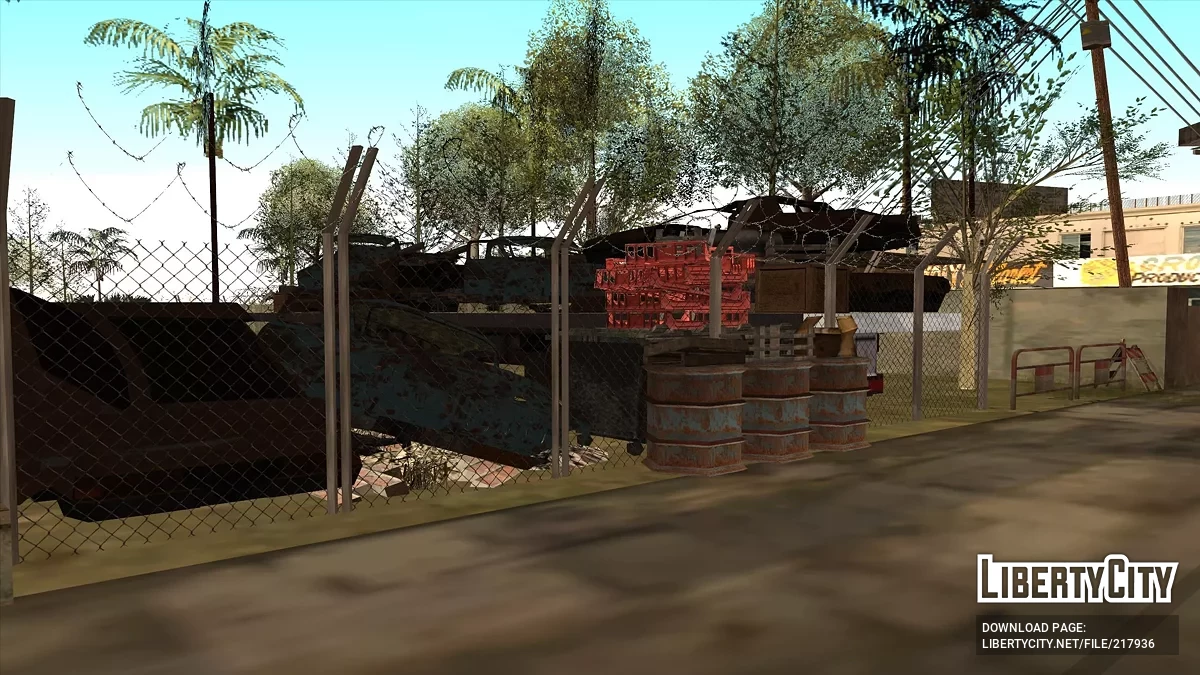 Автомобильная свалка металлолома в Гантоне / GTA San Andreas