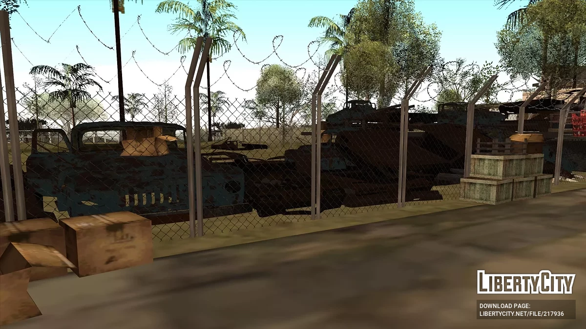 Автомобильная свалка металлолома в Гантоне / GTA San Andreas
