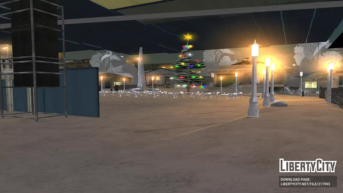 Новогодний островок и декорации / GTA San Andreas