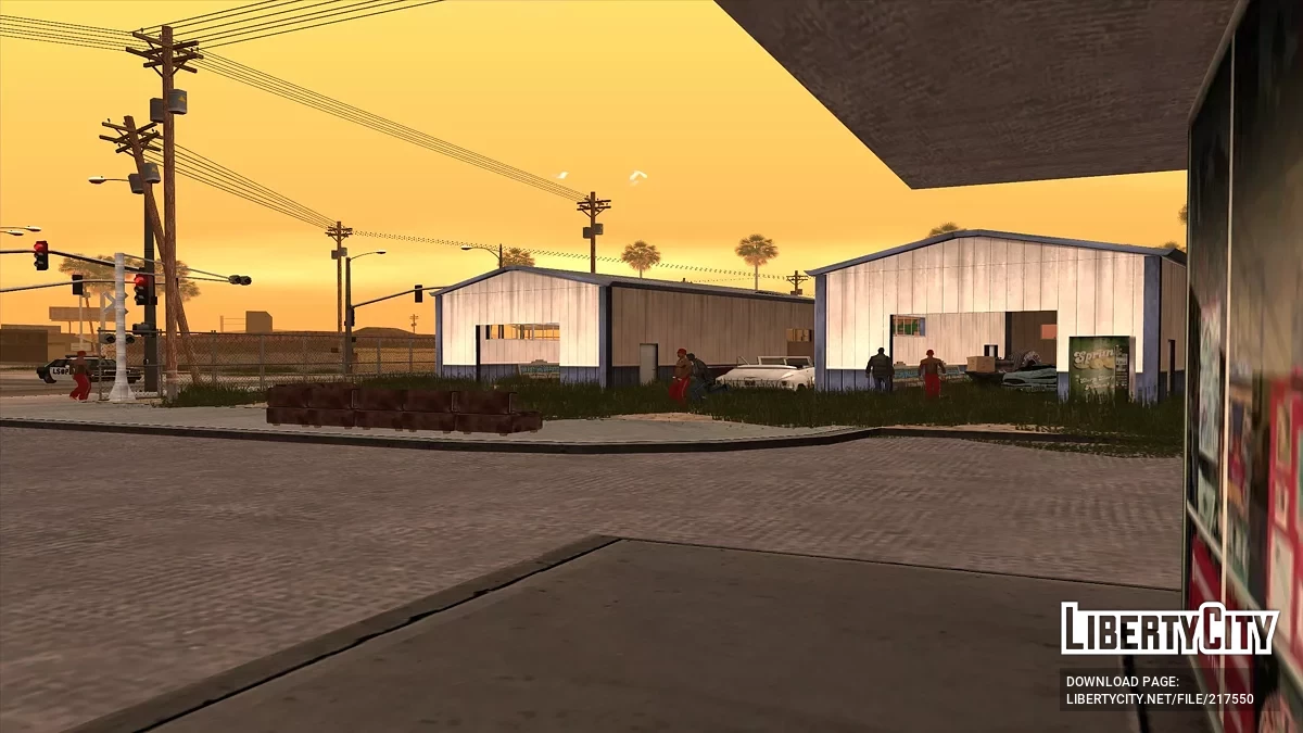 Ремонтные боксы под Вайнвудом / GTA San Andreas