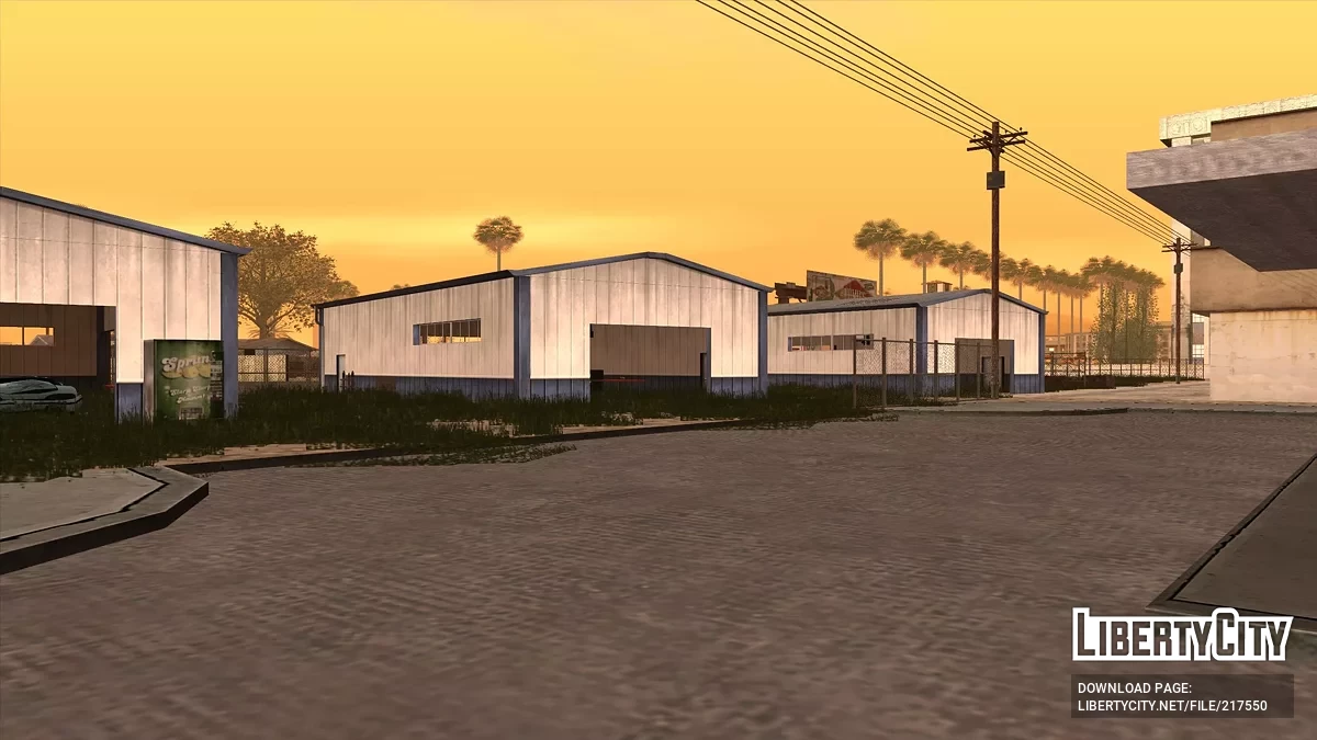 Ремонтные боксы под Вайнвудом / GTA San Andreas