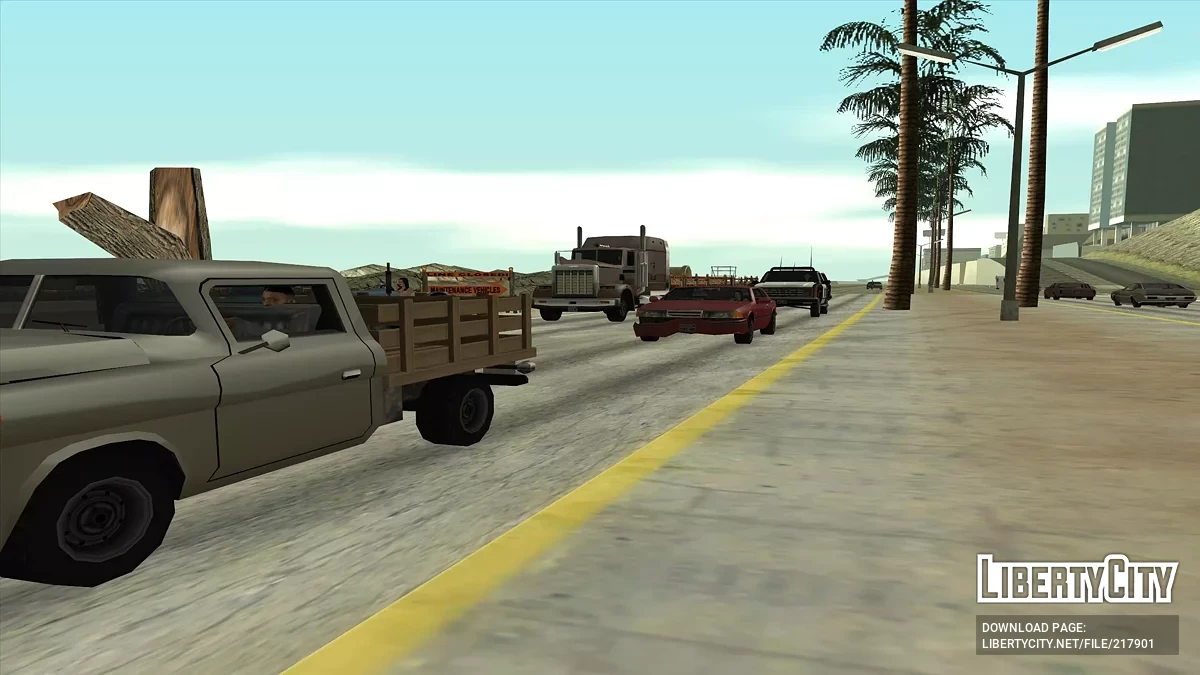 Ремонтные работы на дорогах / GTA San Andreas