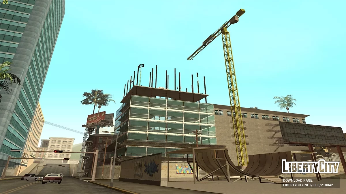 Улучшенная стройка у Скейт Парка / GTA San Andreas