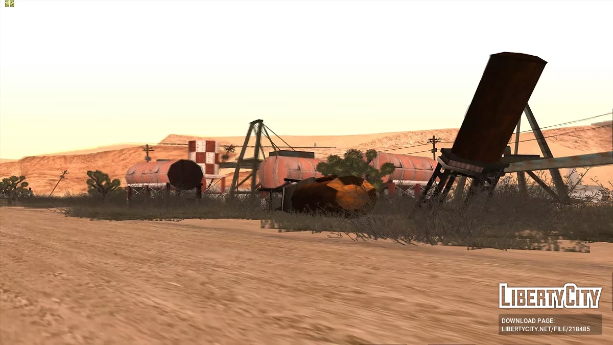 Улучшенный заброшенный аэропорт в пустыне / GTA San Andreas