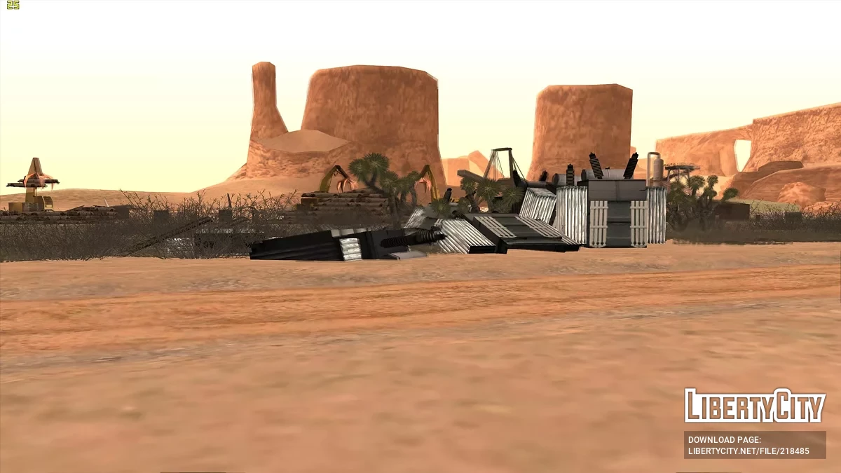 Улучшенный заброшенный аэропорт в пустыне / GTA San Andreas