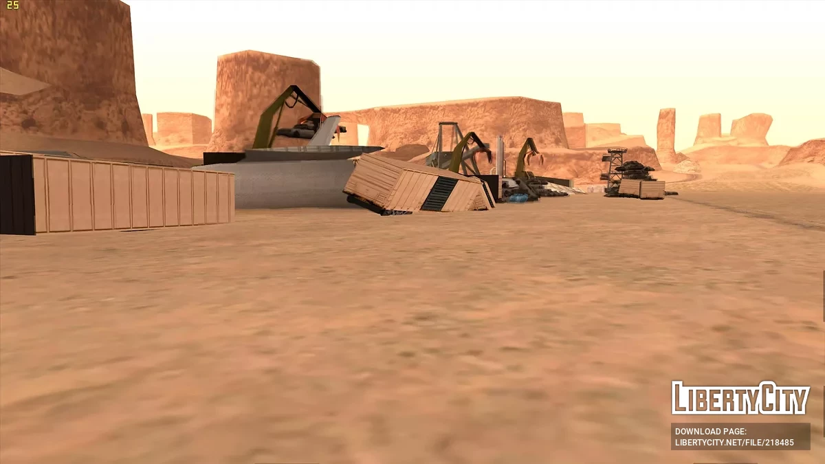 Улучшенный заброшенный аэропорт в пустыне / GTA San Andreas