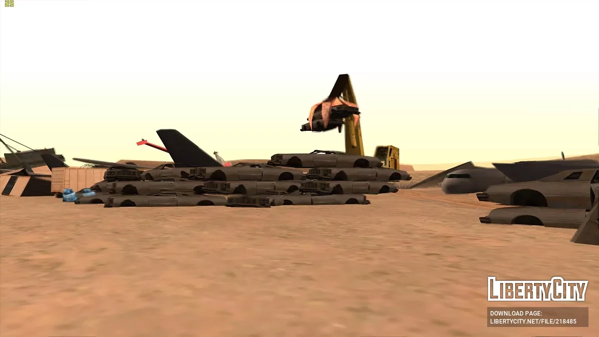Улучшенный заброшенный аэропорт в пустыне / GTA San Andreas
