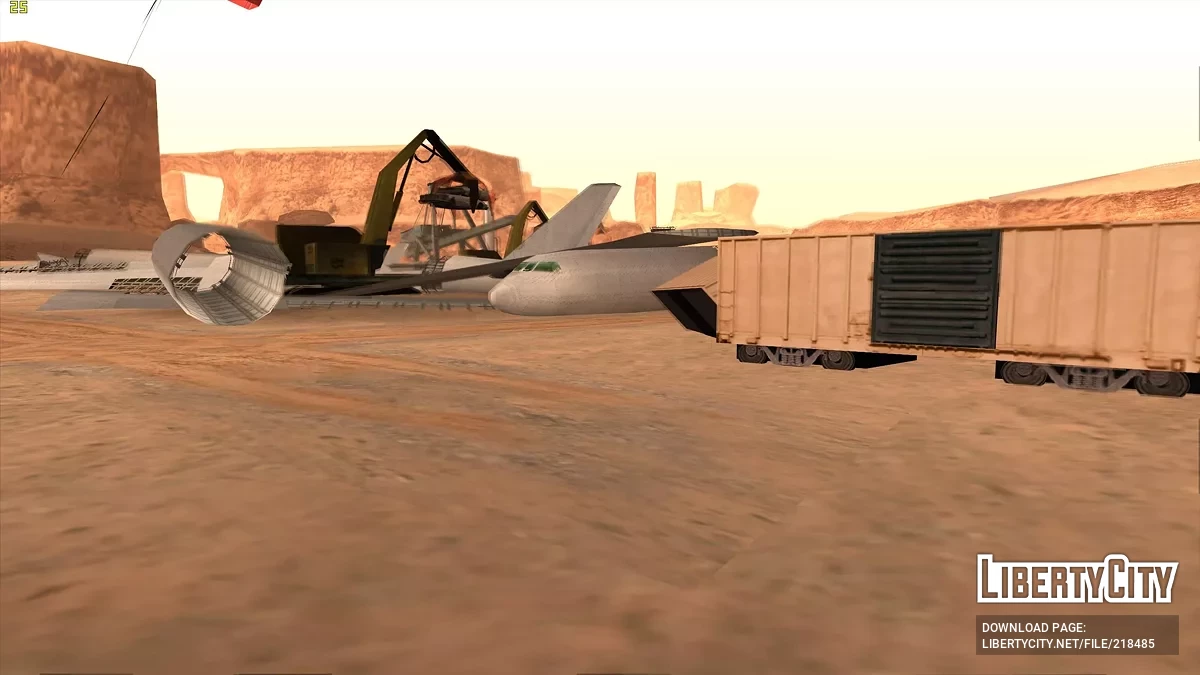 Улучшенный заброшенный аэропорт в пустыне / GTA San Andreas
