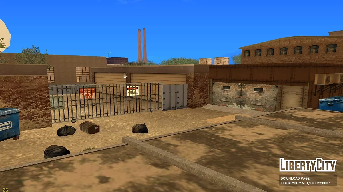 Запущенный гараж в Доэрти - HERO Workshop / GTA San Andreas