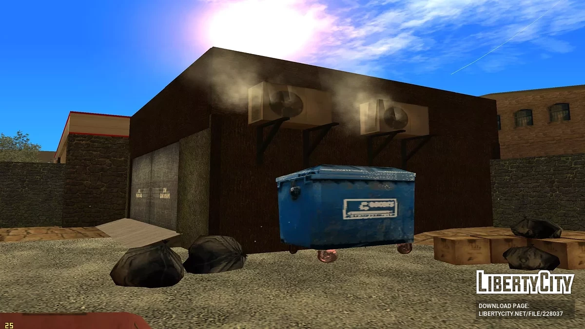 Запущенный гараж в Доэрти - HERO Workshop / GTA San Andreas