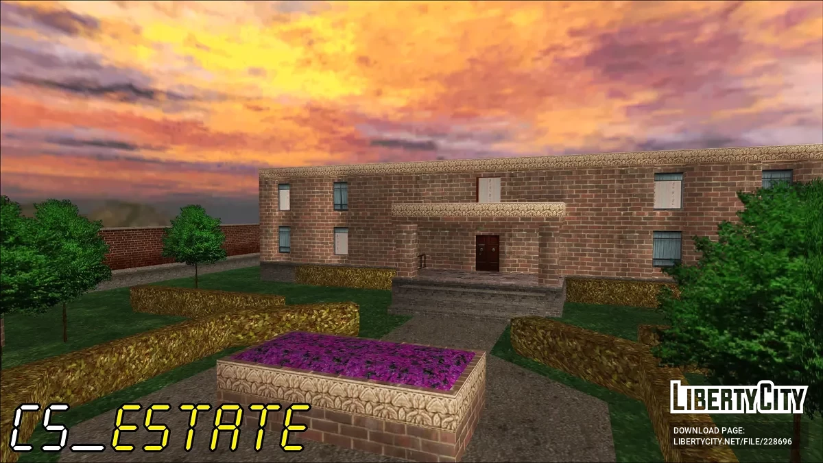 cs_estate из Counter-Strike 1.6 / GTA San Andreas
