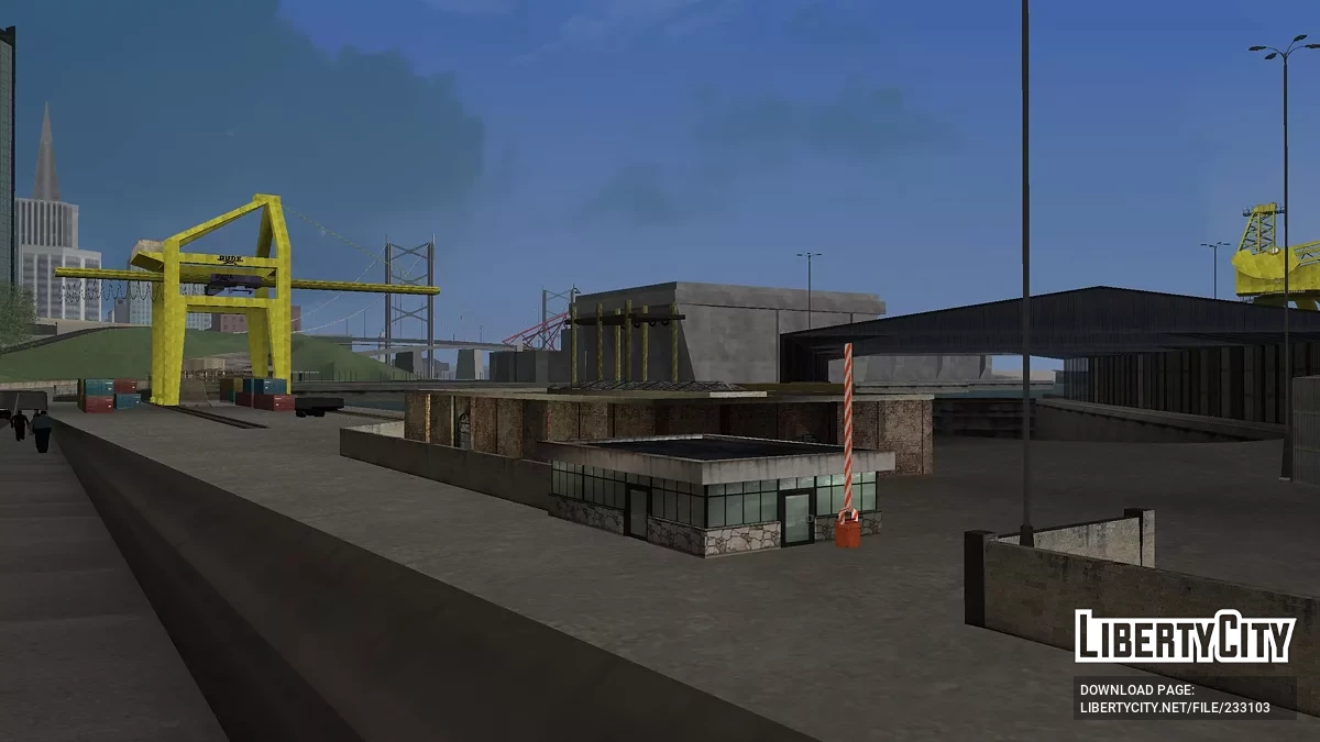 Больше объектов в доках San-Fierro / GTA San Andreas