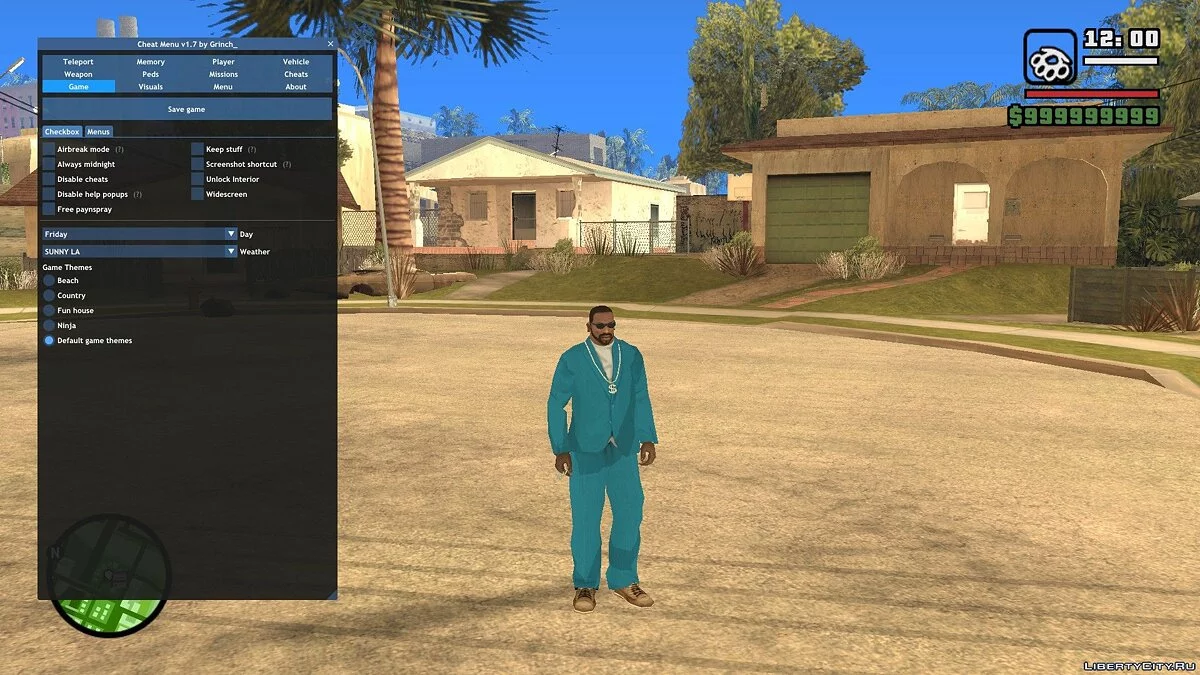 Чит-Меню / GTA San Andreas