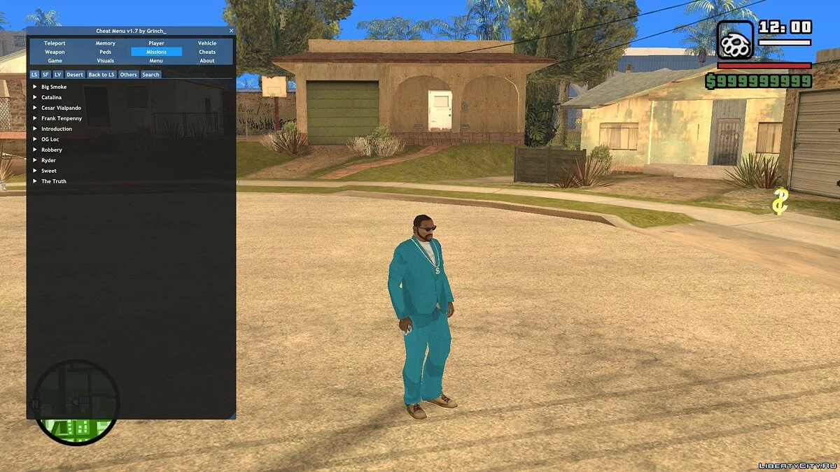 Чит-Меню / GTA San Andreas