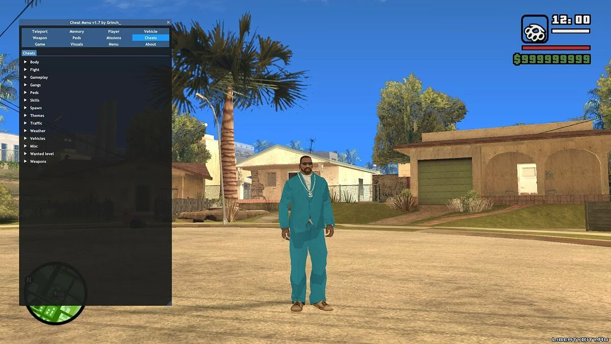 Чит-Меню / GTA San Andreas