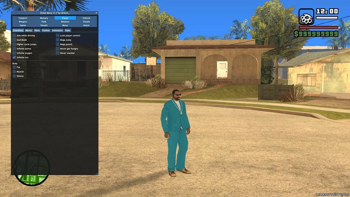 Чит-Меню / GTA San Andreas