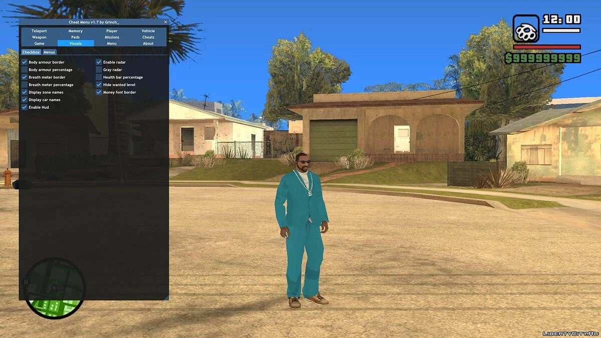 Чит-Меню / GTA San Andreas