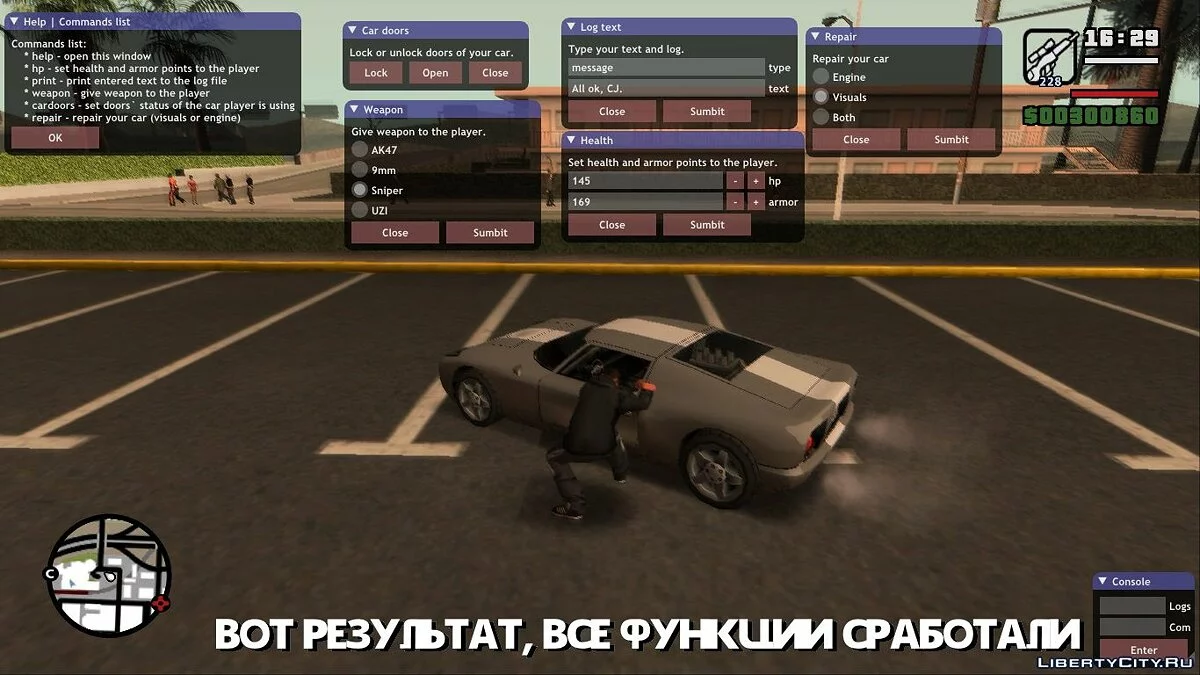 Lua ImGUI dialog windows / GTA San Andreas