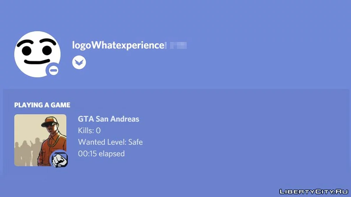 Discord Rich Presence - Отображение информации об игре / GTA San Andreas