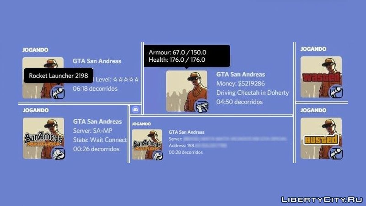 Скачать Discord Rich Presence - Отображение информации об игре для GTA San  Andreas