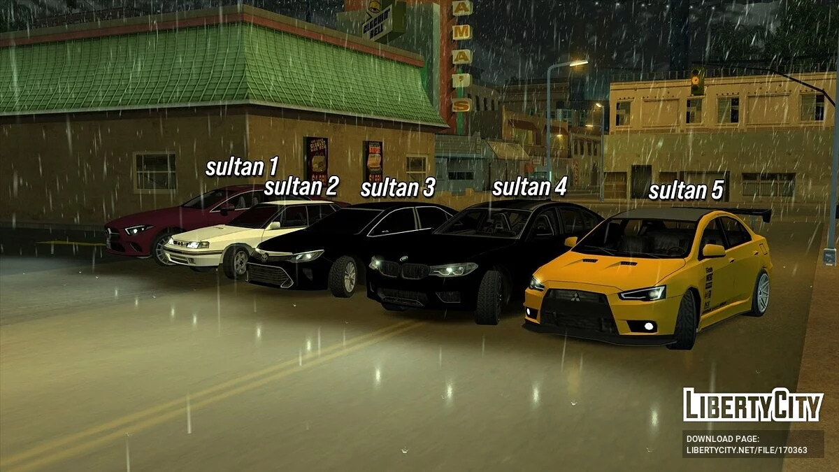 RandomVehicle - разный транспорт / GTA San Andreas