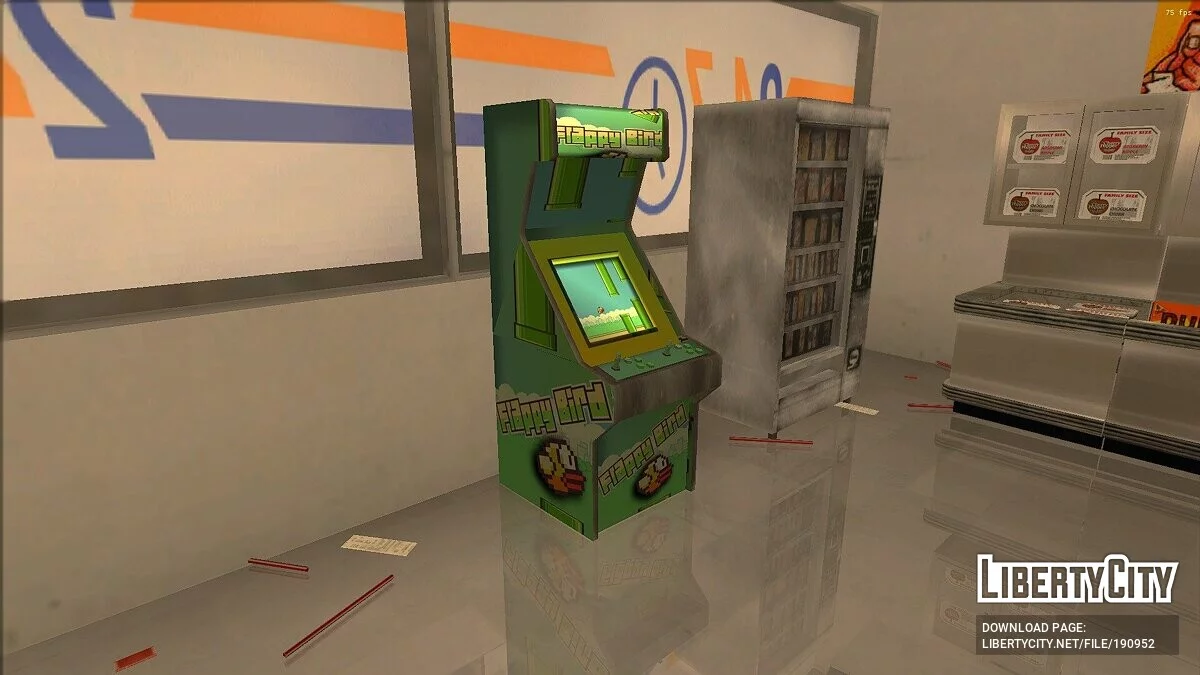 Аркадные автоматы с Flappy Bird / GTA San Andreas