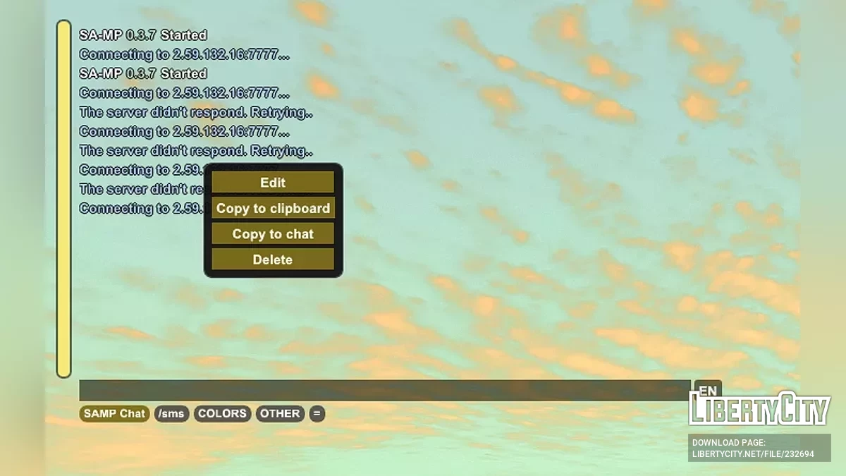 Imgui Chat / GTA San Andreas