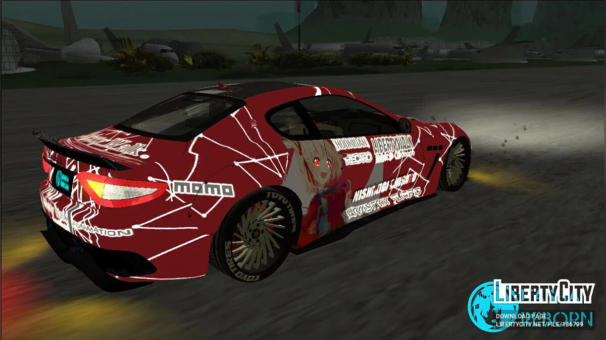 Maserati Itasha Chisato and Takina of Lycoris Recoil Liberty Walk / GTA San Andreas