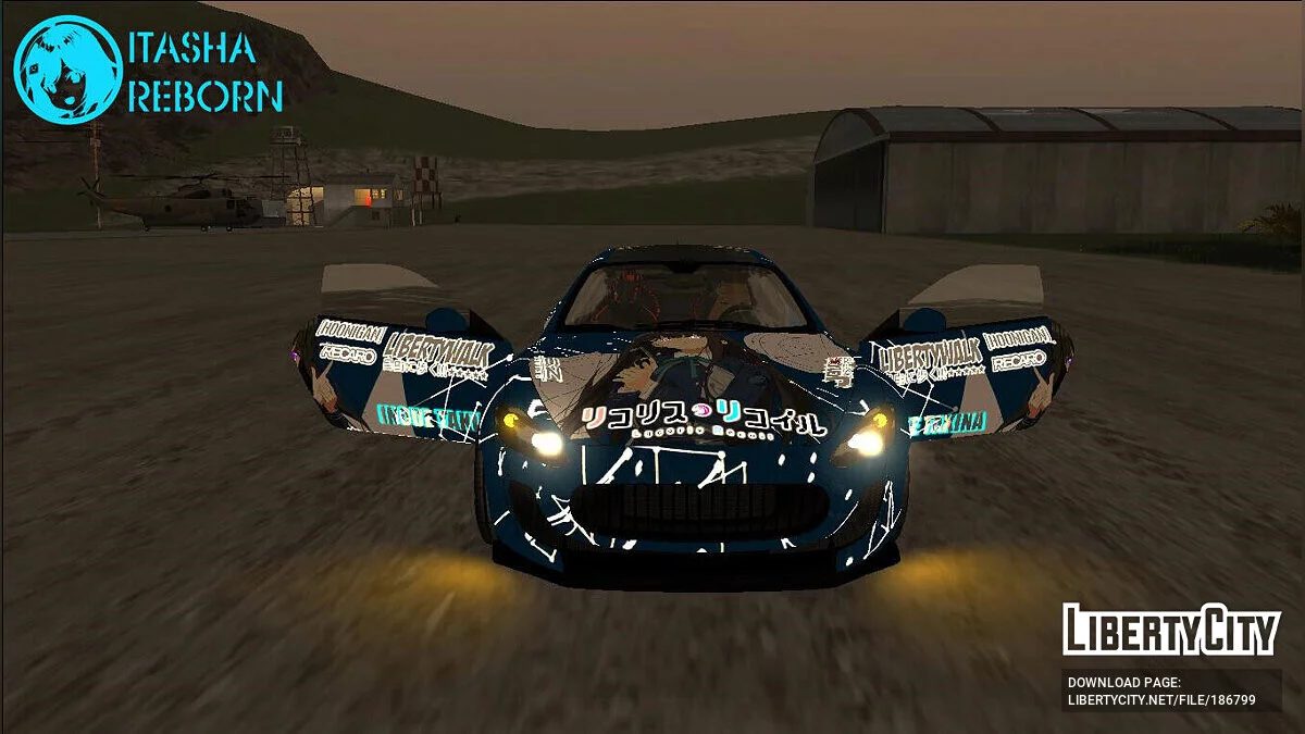 Maserati Itasha Chisato and Takina of Lycoris Recoil Liberty Walk / GTA San Andreas