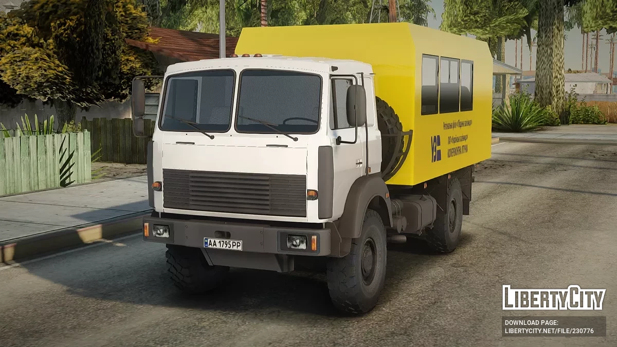 МАЗ Украинская железная дорога / GTA San Andreas