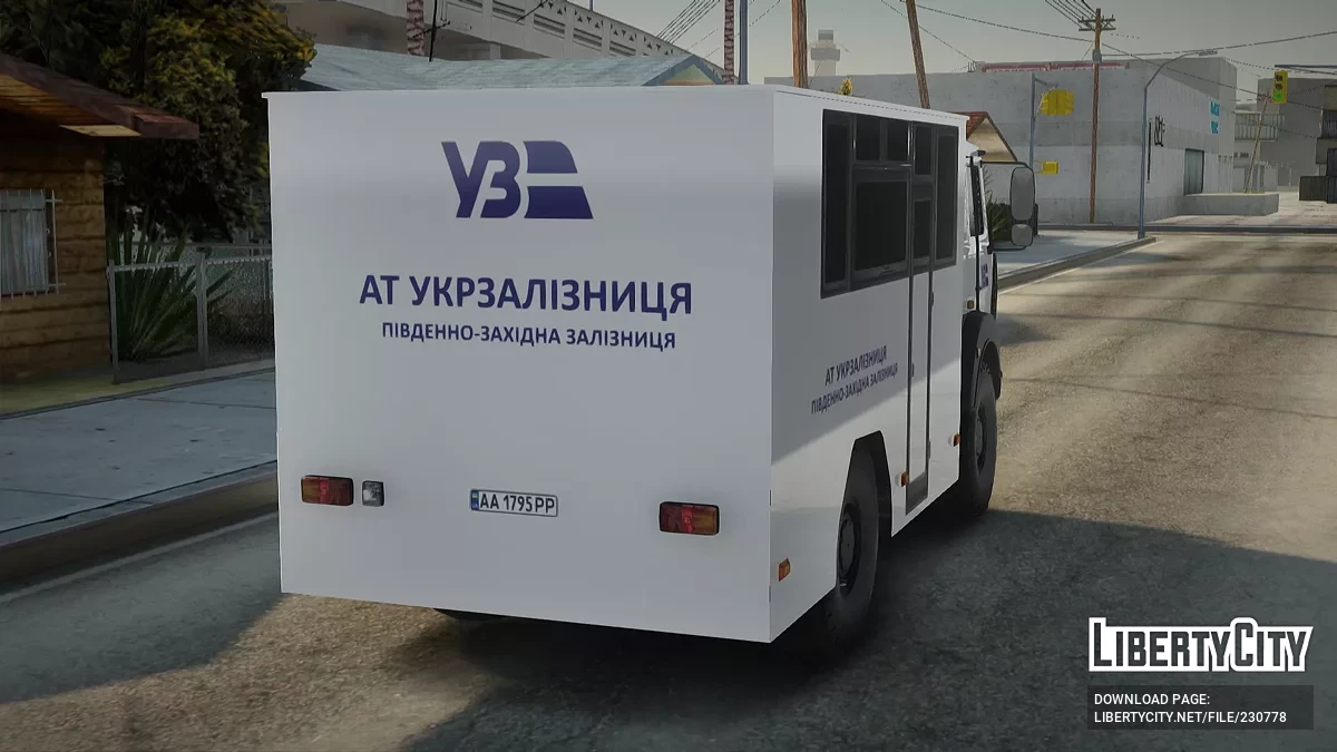 МАЗ Украинская железная дорога / GTA San Andreas