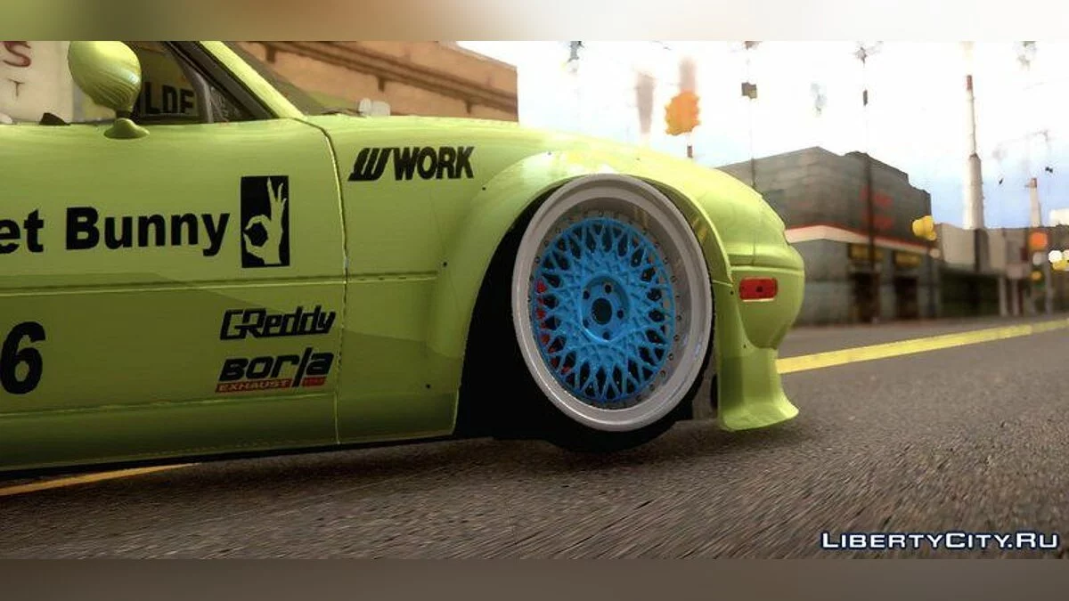 Mazda Miata MX5 Cabrio Rocket Bunny RB Performance 1989 / GTA San Andreas