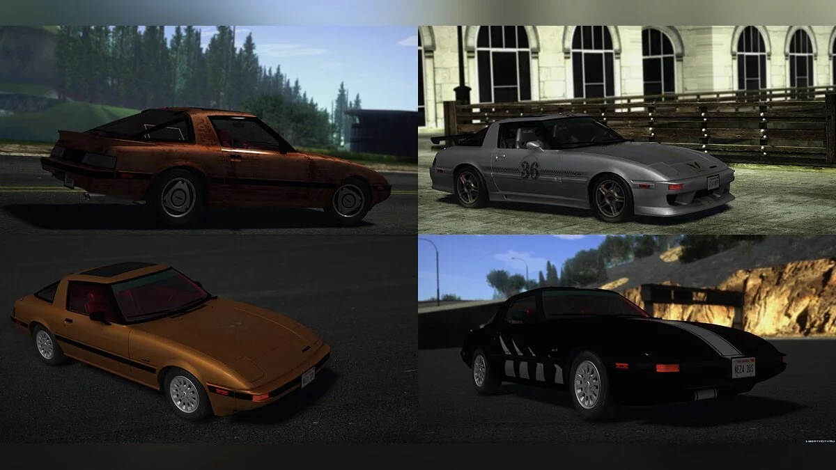 1985 Mazda RX-7 GSL-SE v1.01 (USDM) / GTA San Andreas