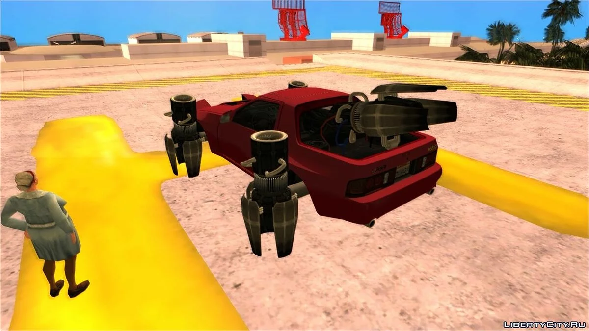Mazda RX-7 FC3S with hovers / GTA San Andreas