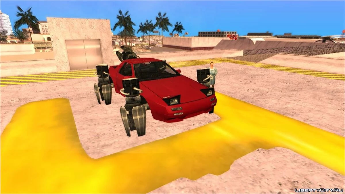 Mazda RX-7 FC3S with hovers / GTA San Andreas