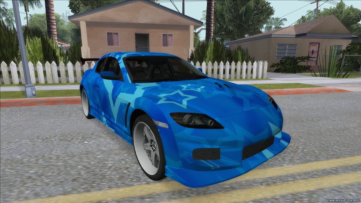 Скачать Mazda RX-8 VeilSide Blue Star для GTA San Andreas