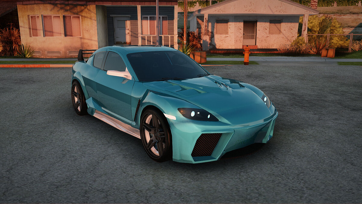 Скачать Mazda RX-8 Reventon Itasha Vocaloid Miku для GTA San Andreas